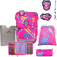 DerDieDas Schulranzen Set 5-tlg. ErgoFlex Easy NEON Punkie