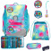 Scout Alpha Safety Light Schulranzen-Set 5 tlg. Happy Rainbow