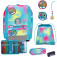 Scout Genius Safety Light Schulranzen-Set 5 tlg. Happy Rainbow