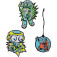 DerDieDas Wechselbuttons 3 tlg. Blue Robot